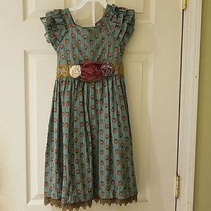 Girls Mustard Pie Dress